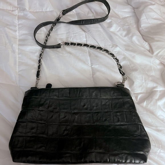Nicole by Nicole Miller black gold over crossbody - Picture 2 of 12